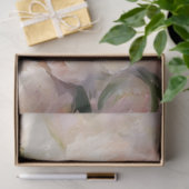 Decoupage White & Pink Peongs Wasserfarben Kunst Seidenpapier (Geschenk)