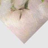 Decoupage White & Pink Peongs Wasserfarben Kunst Seidenpapier (Ausschnitt)