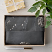 Decoupage Wild West Lawman Dressed in Black Seidenpapier (Geschenk)