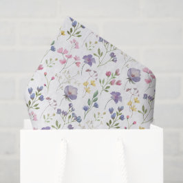 Decoupage Wildblumen Blumenrosa Geburtstagsparty Seidenpapier