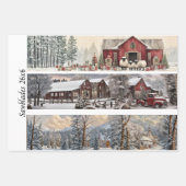 Decoupage Winter Sägeblatt Set 26x6 Geschenkpapier Set (Vorderseite 3)