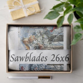 Decoupage Winter Sägeblatt-Set 26x6  Seidenpapier (Geschenk)