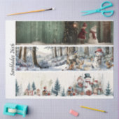 Decoupage Winter Sägeblatt-Set 26x6  Seidenpapier (Basteln)