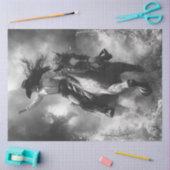 Decoupage Woman Reitpferd Seidenpapier (Basteln)