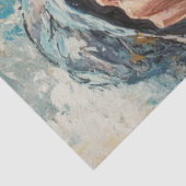 Decoupage Woman Sherriff Pistol zeigte einen Robbe Seidenpapier (Ausschnitt)