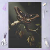 Decoupage Woodland Moth Illustration Seidenpapier (Basteln)