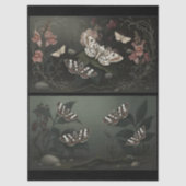 Decoupage Woodland Moth Illustration Seidenpapier (Vorderseite)