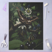 Decoupage Woodland Moth Illustration Seidenpapier (Basteln)