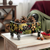 Decoupage Woodland Moth Illustration Seidenpapier