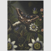 Decoupage Woodland Moth Illustration Seidenpapier (Vorderseite)