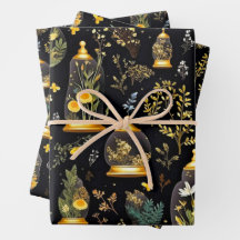 Decoupage Wrapping Paper Terrariums Set 3