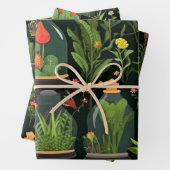 Decoupage Wrapping Paper Terrariums Set 3 Geschenkpapier Set (Beispiel)