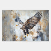 Decoupage Wrapping Paper USA Flag Eagle Geschenkpapier Set (Vorderseite 2)