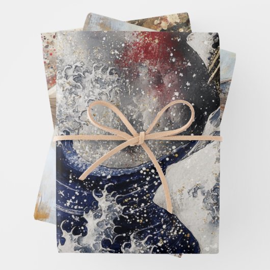 Decoupage Wrapping Paper USA Flag Eagle Geschenkpapier Set (Beispiel)
