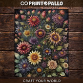 Decoupage - Zaubernde Blume - Seidenpapier