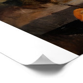 Decoupage - Zwei Löcher stehen gegenüber Herbst Poster (Ecke)