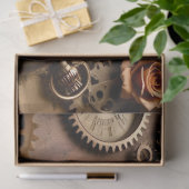 Decoupagepapier, SteamFunk Clock 1 Seidenpapier (Geschenk)