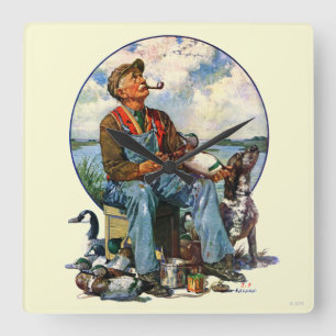 Decoys Quadratische Wanduhr