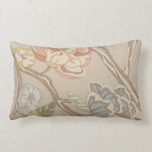 Decrative Organza-Chintz-Blumenmuster Lendenkissen