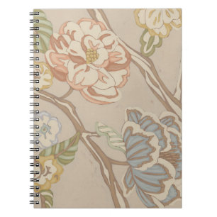Decrative Organza-Chintz-Blumenmuster Notizblock