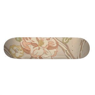 Decrative Organza-Chintz-Blumenmuster Skateboard