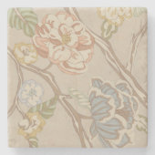Decrative Organza-Chintz-Blumenmuster Steinuntersetzer (Vorderseite)