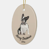 Ded Custom Foto Christmas Boston Terrier Dog Keramik Ornament (Links)
