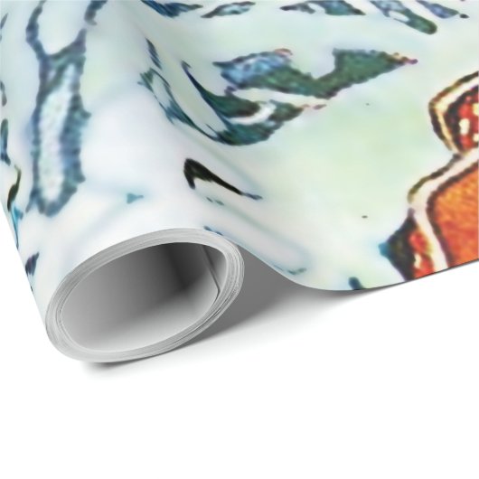 "Ded Moroz" oder "Father Frost" von Ivan Bilibin Geschenkpapier (Rolleneckpunkt)