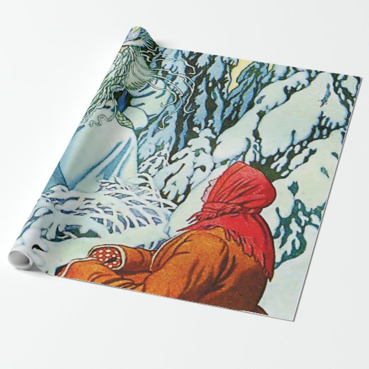 "Ded Moroz" oder "Father Frost" von Ivan Bilibin Geschenkpapier (Ungerollt)