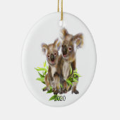 Ded Niedlich Little Koala Bear Australian Animal Keramik Ornament (Rechts)