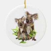 Ded Niedlich Little Koala Bear Australian Animal Keramik Ornament (Hinten)