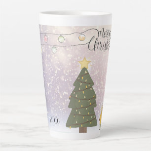 Ded Yellow Star Xmas Art Milchtasse