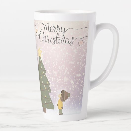 Ded Yellow Star Xmas Art Milchtasse (Rechts)