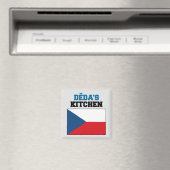 Deda's Küche mit Fahne der Tschechischen Republik Magnet (In Situ (Geschirrspüler))