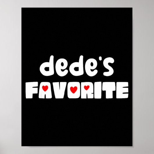 Dedes Lieblingsenkelkind lustiger Muttertag  Poster (Vorne)