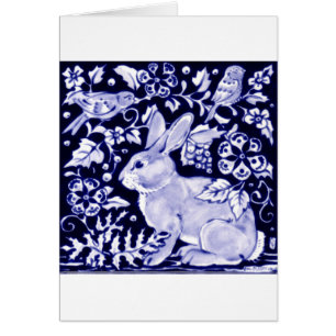 Dedham Blue Rabbit, Classic Blue & White Design