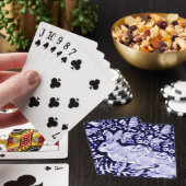 Dedham Blue Rabbit, Classic Blue & White Design Pl Spielkarten (In Situ)