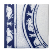 Dedham Blue White Rabbit Bunny Mural Tile # 5 Fliese (Vorderseite)
