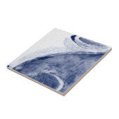 Dedham Blue White Rabbit Bunny Mural Tile # 6 Fliese (Seite)