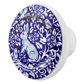 Dedham Blue White Rabbit Keramik Drawer Pull Knob Keramikknauf (Rechts)