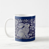 Dedham Blue & White Rabbit Keramik Tile Coffee Tas Kaffeetasse (Links)