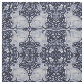 Dedham Blue & White Rabbit Keramik Tile Stoff Art (Muster)