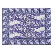 Dedham Blue & White Rabbit Keramik Tile Tableclout Tischdecke (Vorderseite (Horizontal))