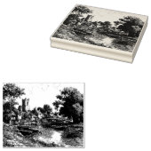 Dedham, Essex, Vintag Sketch Gummistempel (Stempel)