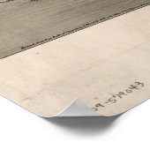 Dedham Massachusetts 1876 Antike Panoramabalkarte Poster (Ecke)