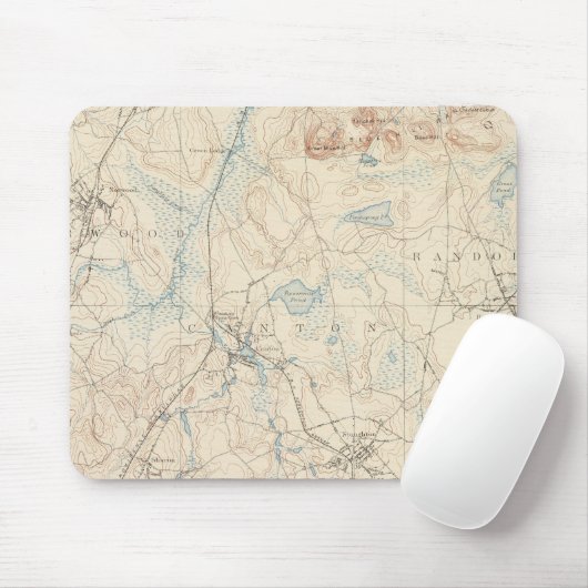 Dedham, Massachusetts Mousepad (Mit Mouse)