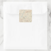 Dedham, Massachusetts Quadratischer Aufkleber (Tasche)