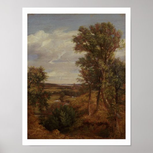 Dedham Vale, 1802 (oil on canvas) Poster (Vorne)