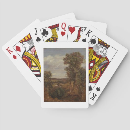 Dedham Vale, 1802 (oil on canvas) Spielkarten (Rückseite)