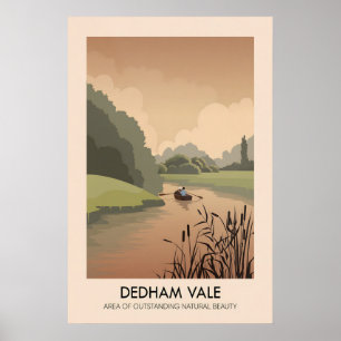 Dedham Vale AONB Reiseplakat Poster